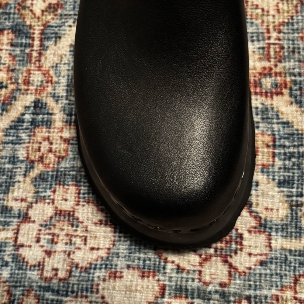 Bryr Chonk Monochrome Black Platform Clogs sz 6 - Picture 6 of 7